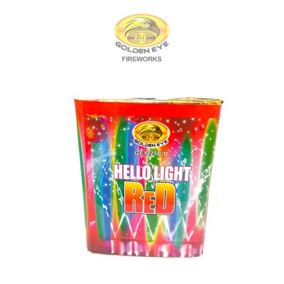 Kembang Api Hello Light Red Cake 1.20 inch 25 Shots - GE1225D-D